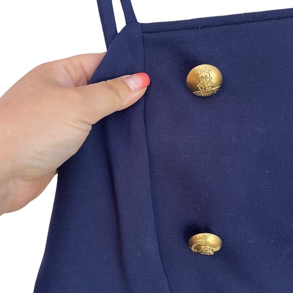 ANTHROPOLOGIE Eva Franco Ponte Trench Sailor Blouse Crop Corset Top Size 12 - Picture 8 of 11